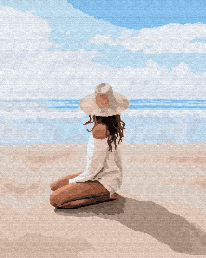 Maalaa numeroin Paint by numbers Sunbathing
