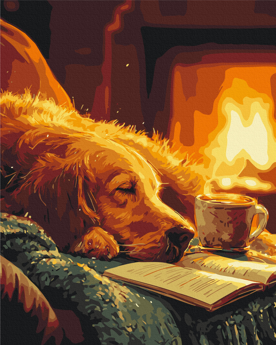 Maalaa numeroin Paint by numbers The warmth of the evening