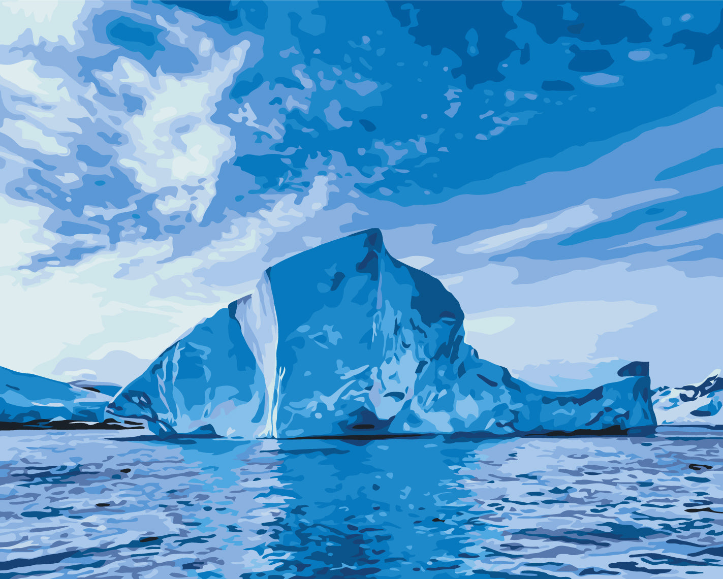 Maalaa numeroin Paint by numbers Ice Kingdom © Andriy Zotov