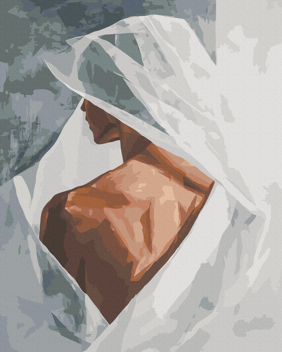 Maalaa numeroin Paint by numbers A feeling of lightness
