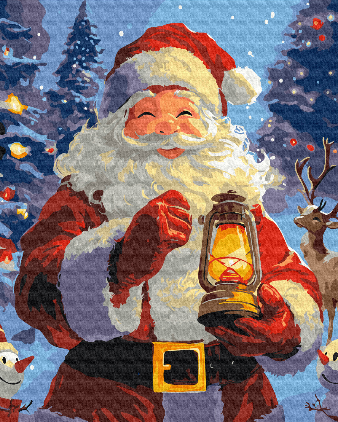 Maalaa numeroin Paint by numbers A smile of Christmas