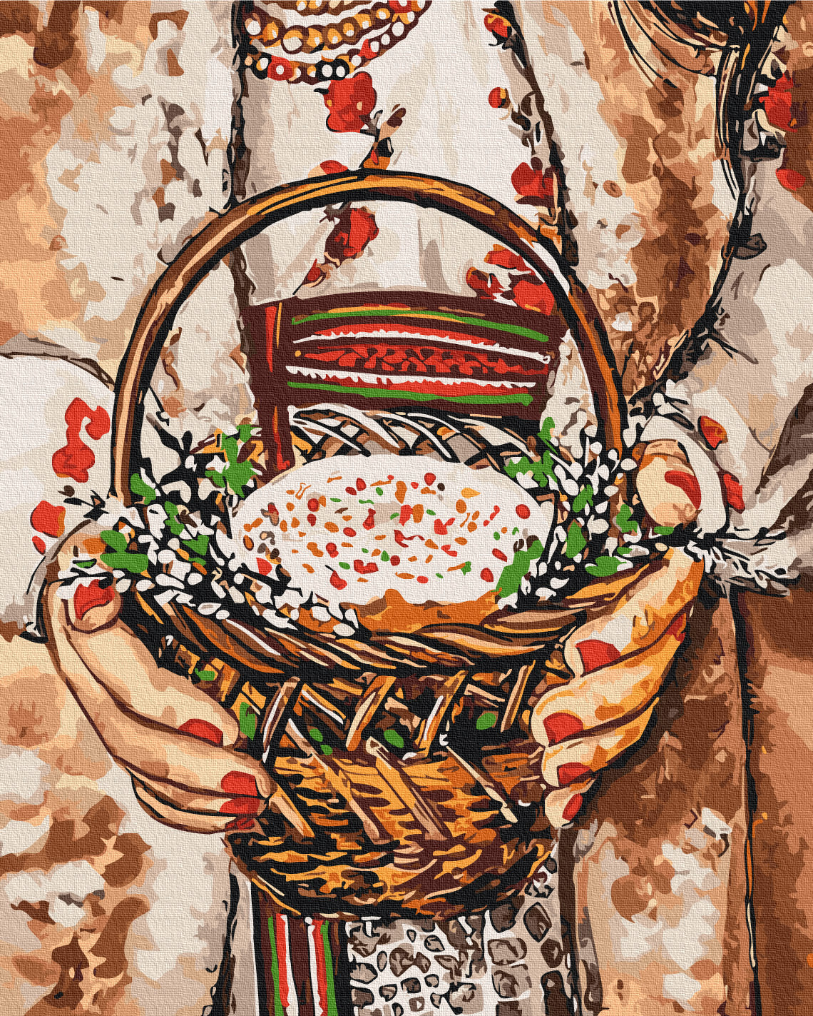 Maalaa numeroin Paint by numbers Family traditions © Karina Zimina