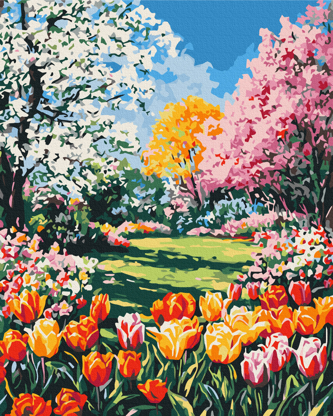 Maalaa numeroin Paint by numbers The charm of spring