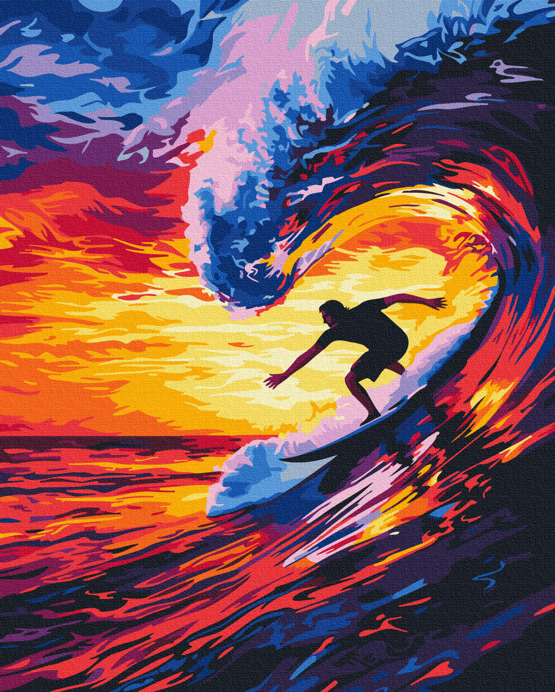 Maalaa numeroin Paint by numbers Hold the wave
