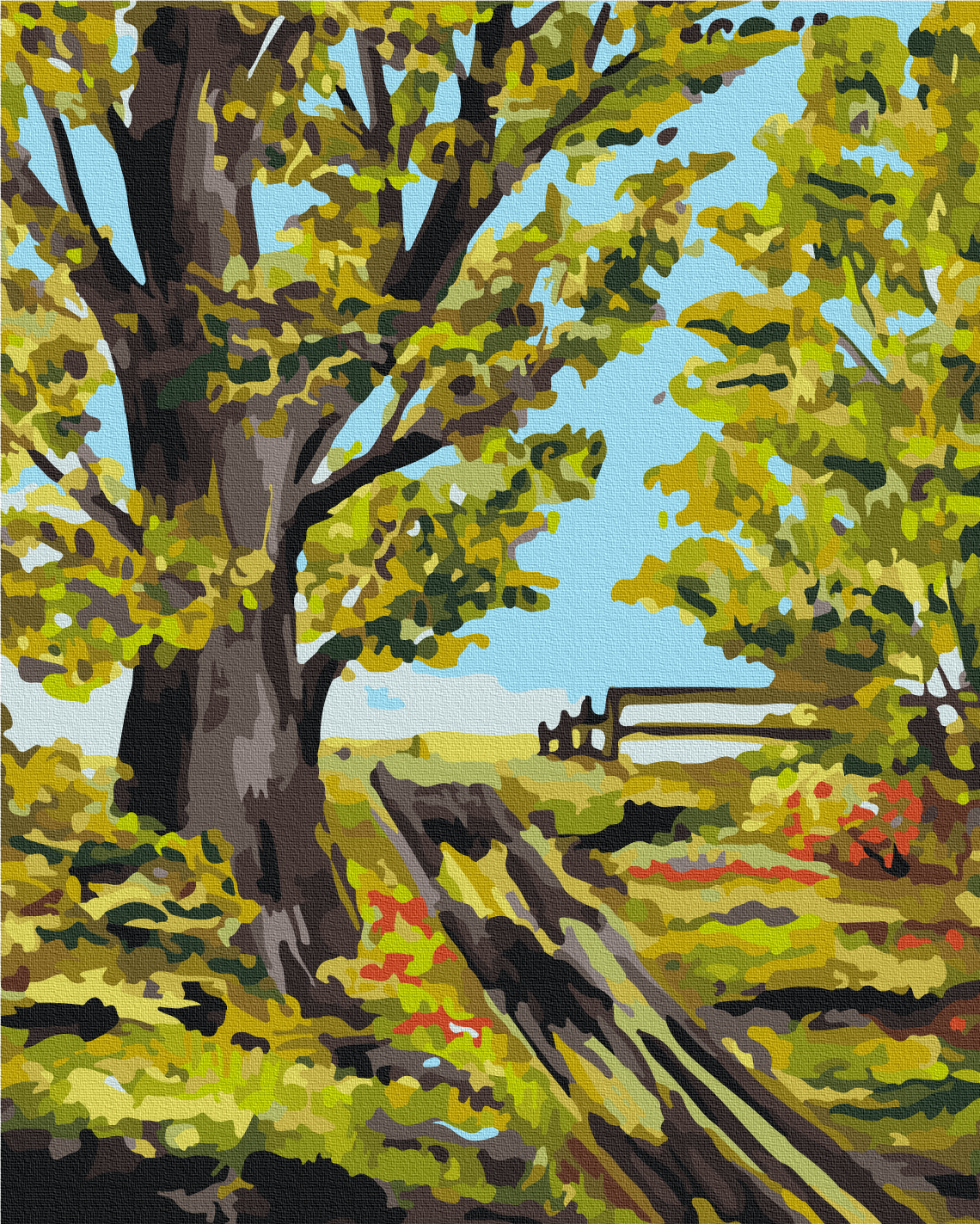 Maalaa numeroin Paint by numbers Old oak tree © Bona