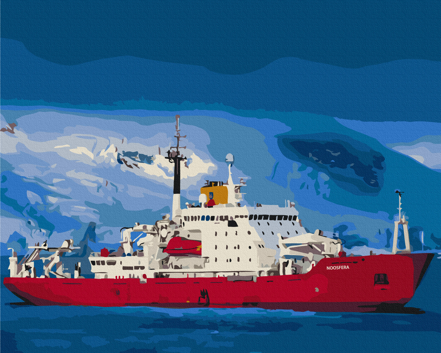 Maalaa numeroin Paint by numbers The beautiful “Noosphere” in the Antarctic © Sergey Glotov