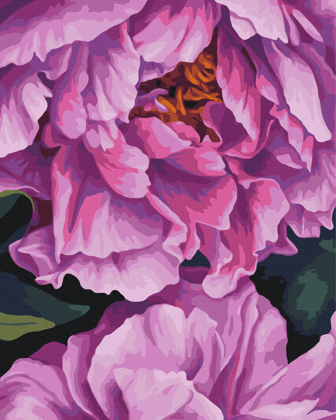 Maalaa numeroin Paint by numbers In the depths of petals © Anastasia Alyokhina