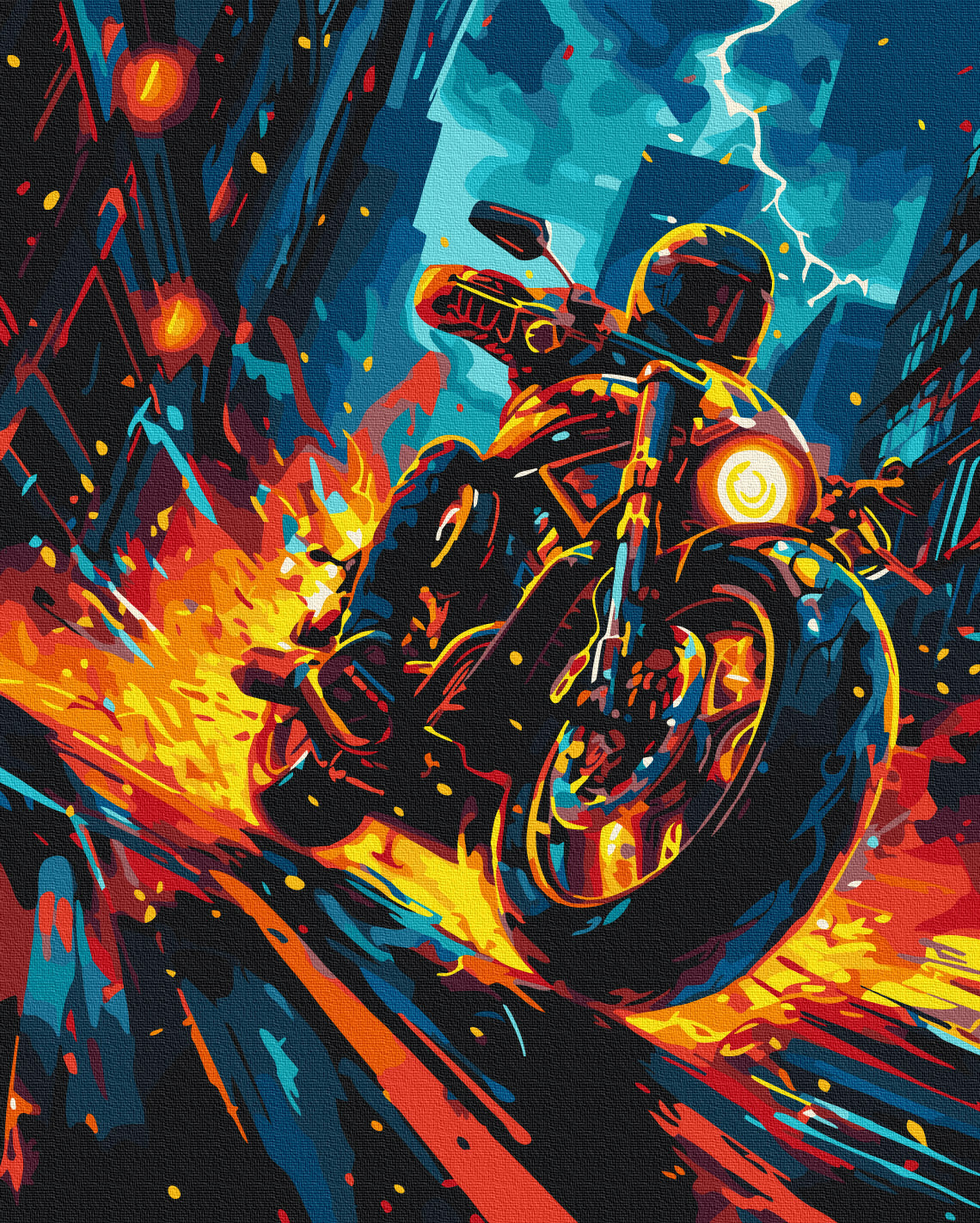 Maalaa numeroin Paint by numbers Adrenaline rush