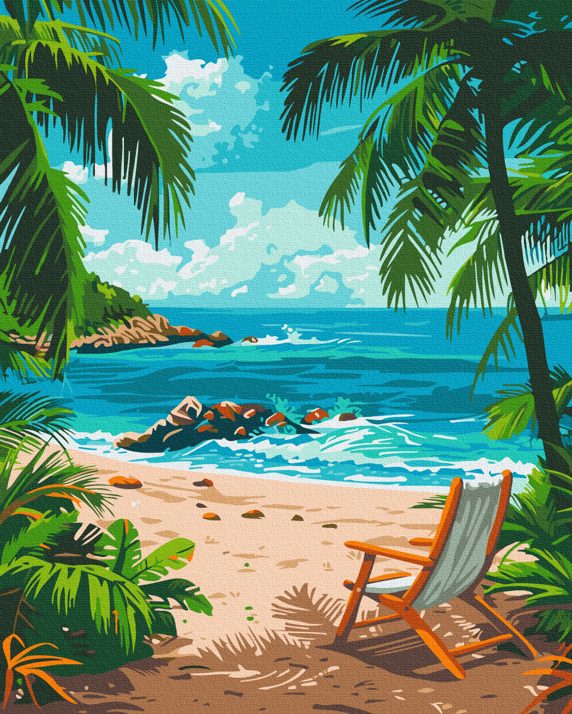 Maalaa numeroin Paint by numbers Summer idyll