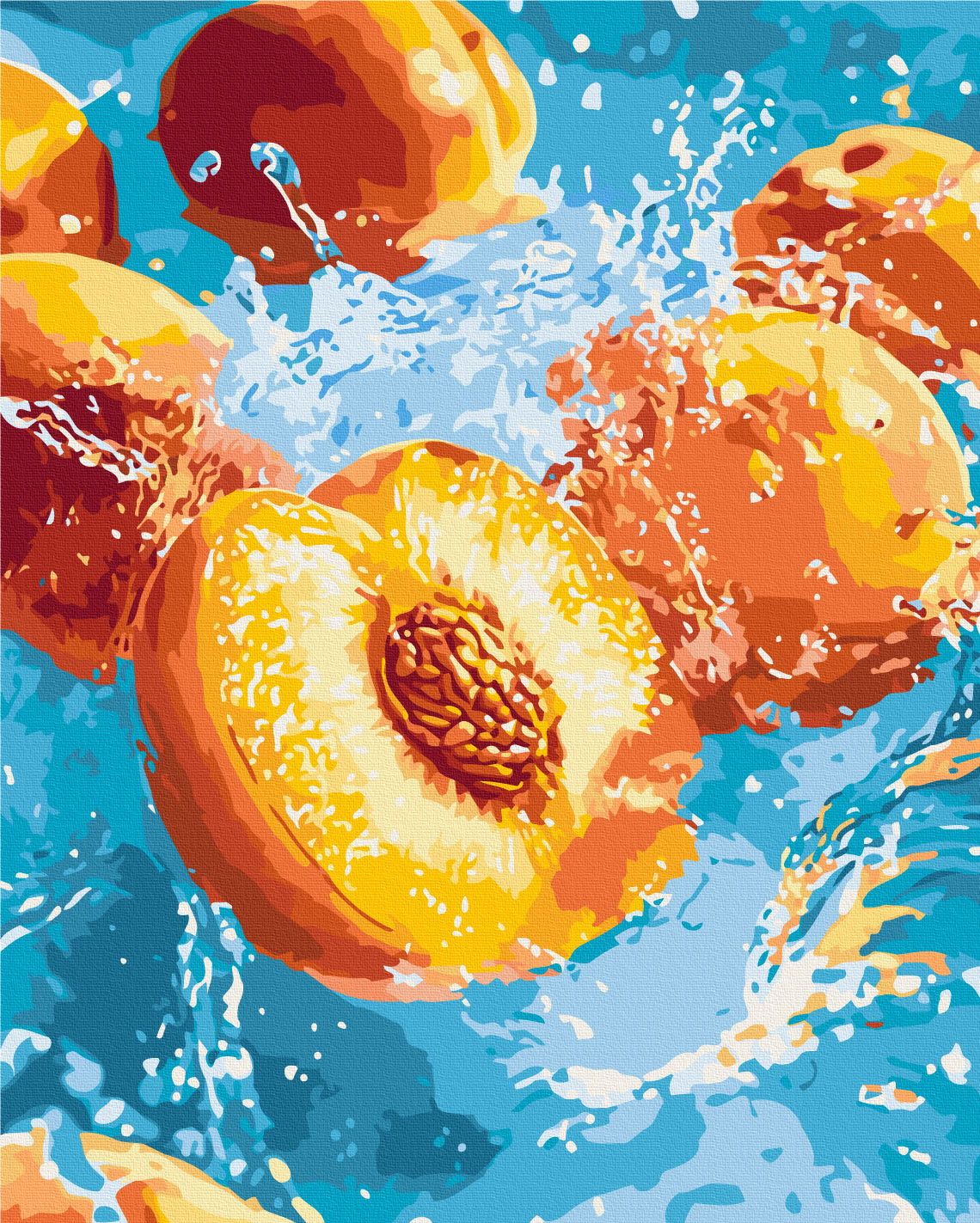 Maalaa numeroin Paint by numbers Juicy peach
