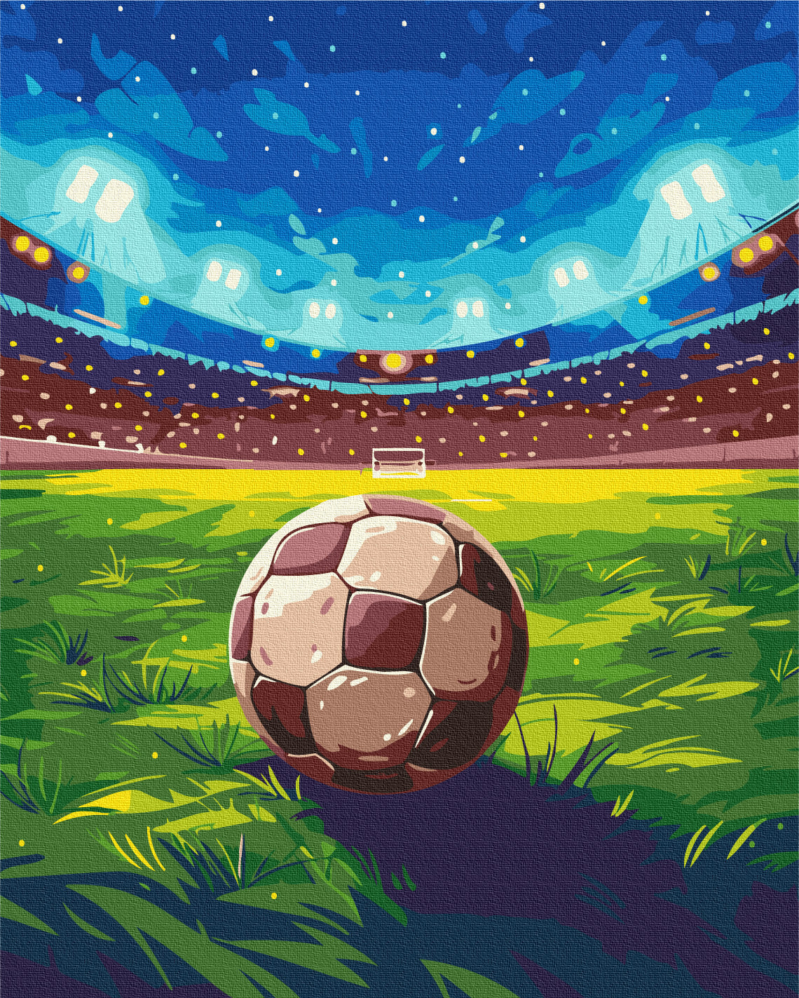 Maalaa numeroin Paint by numbers Soccer match