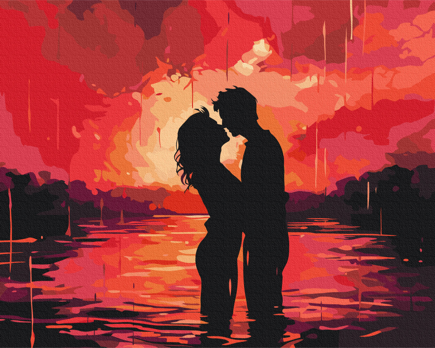 Maalaa numeroin Paint by numbers Shades of Passion
