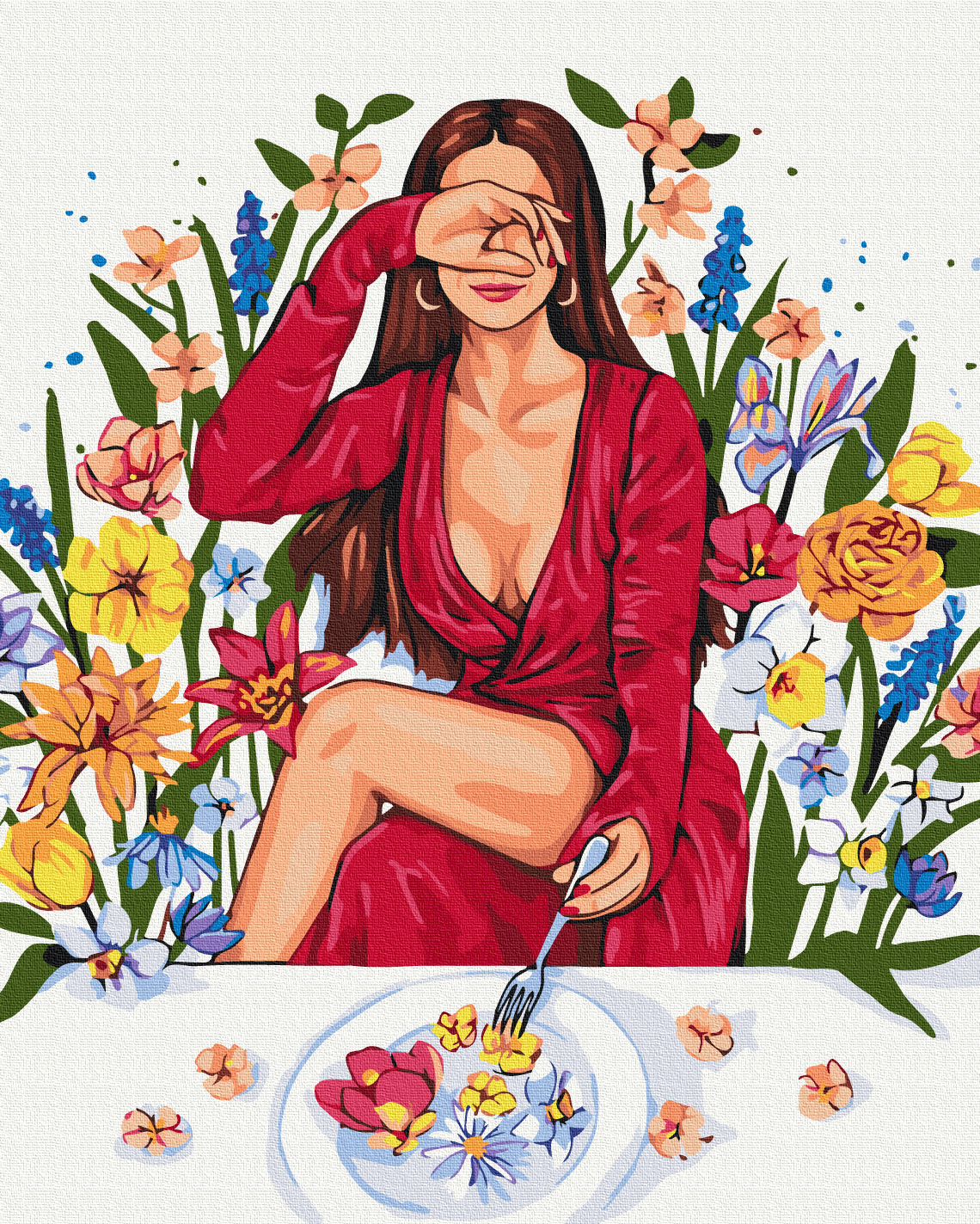 Maalaa numeroin Paint by numbers Taste of Spring © Alla Berezovska