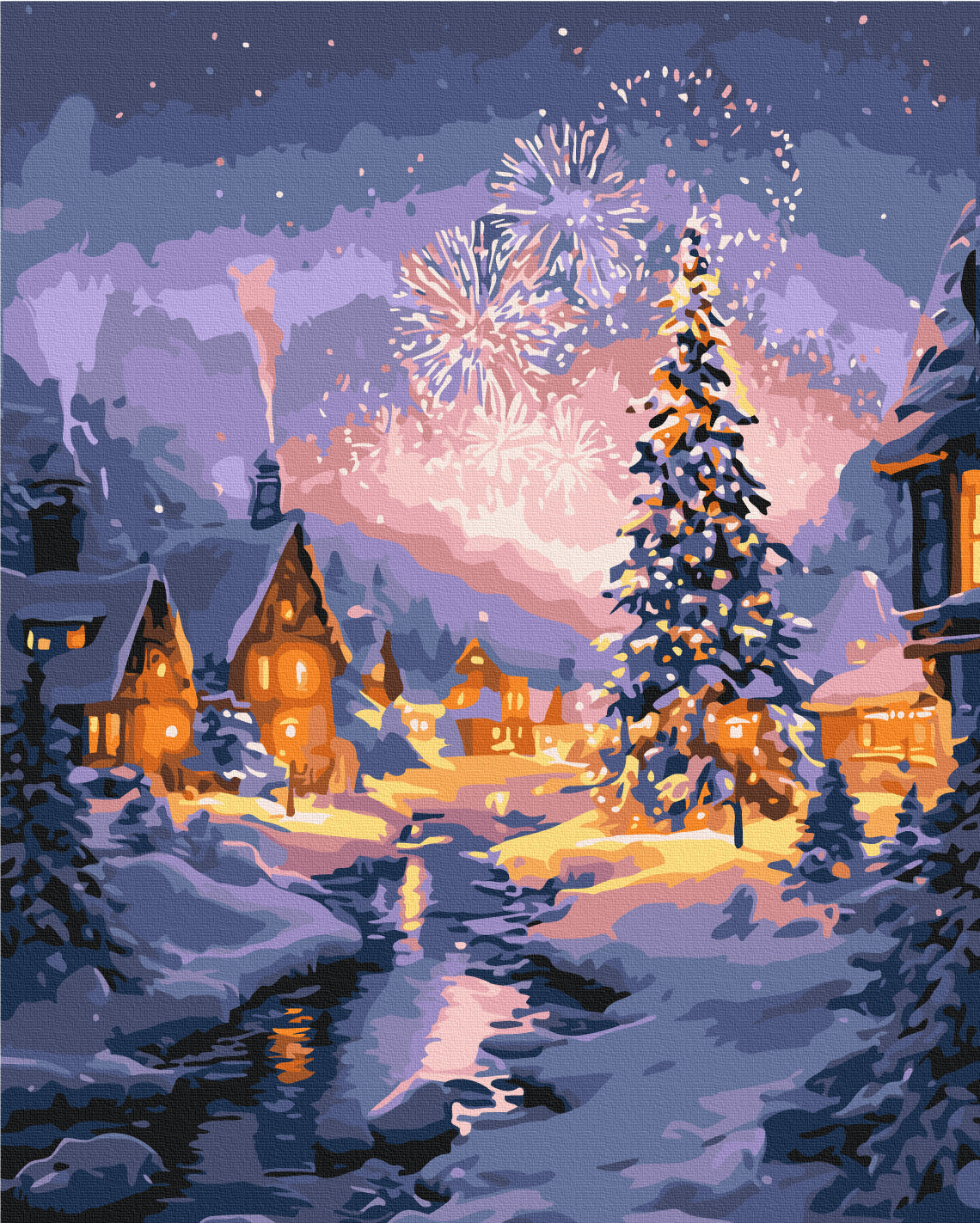 Maalaa numeroin Paint by numbers Festive moment