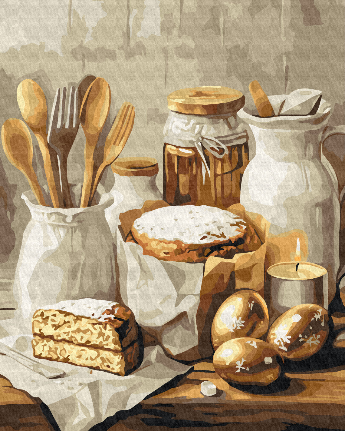 Maalaa numeroin Paint by numbers Easter grace