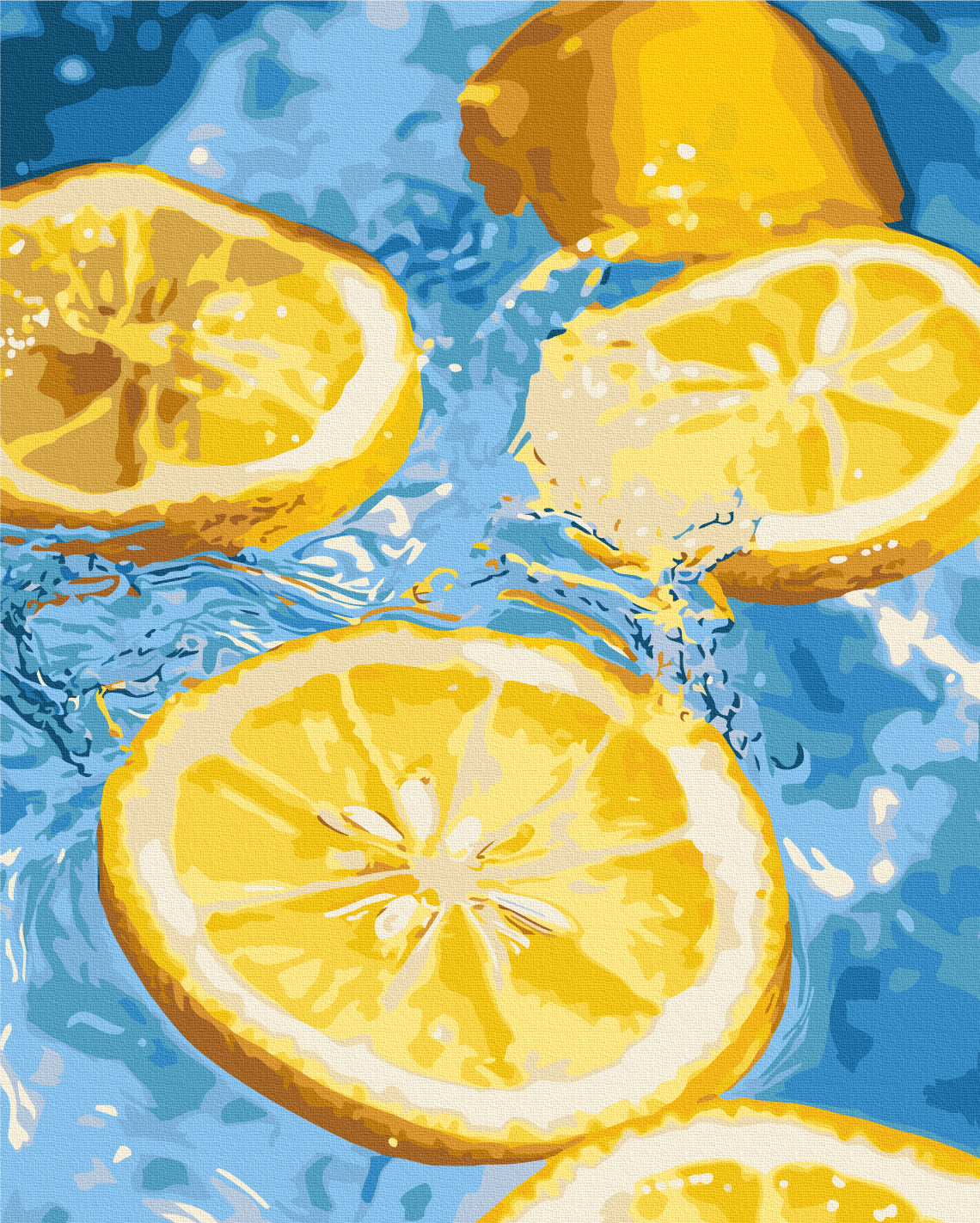 Maalaa numeroin Paint by numbers Refreshing lemon