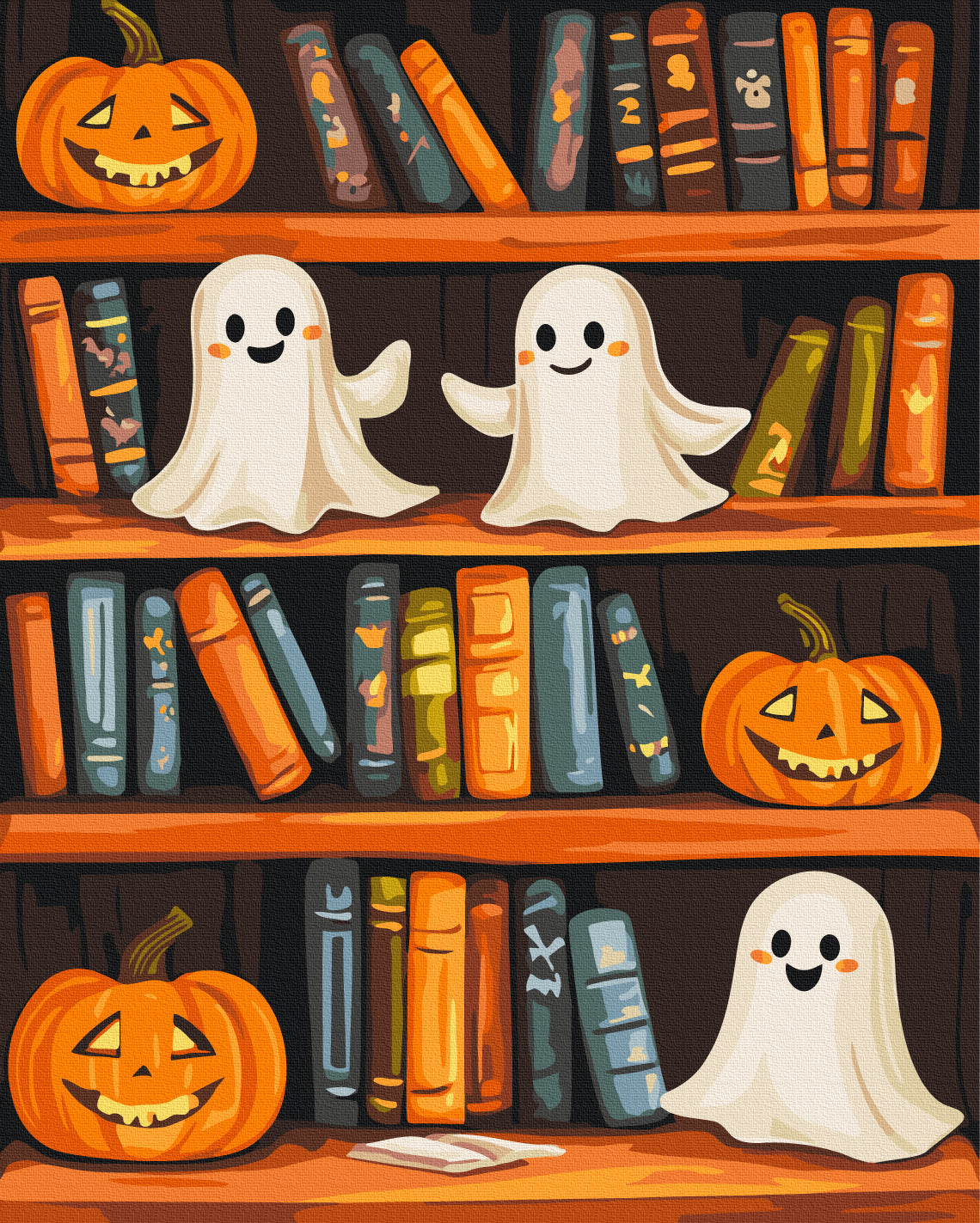 Maalaa numeroin Paint by numbers Happy Halloween