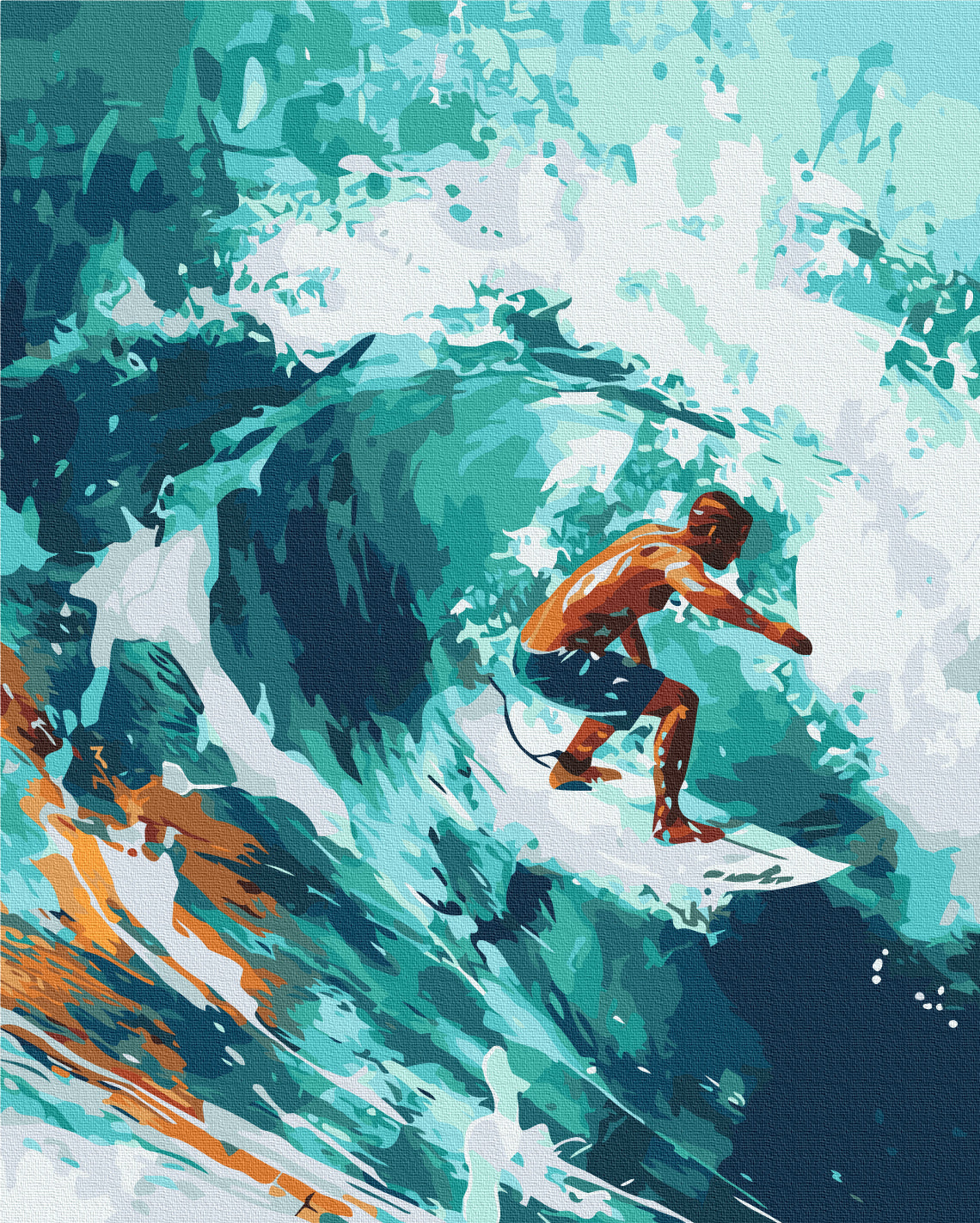 Maalaa numeroin Paint by numbers Surfer of the soul