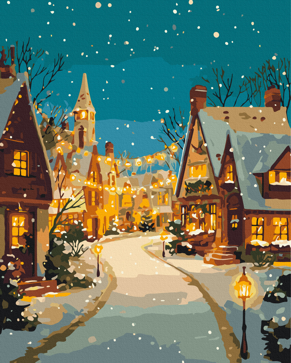 Maalaa numeroin Paint by numbers Christmas bells