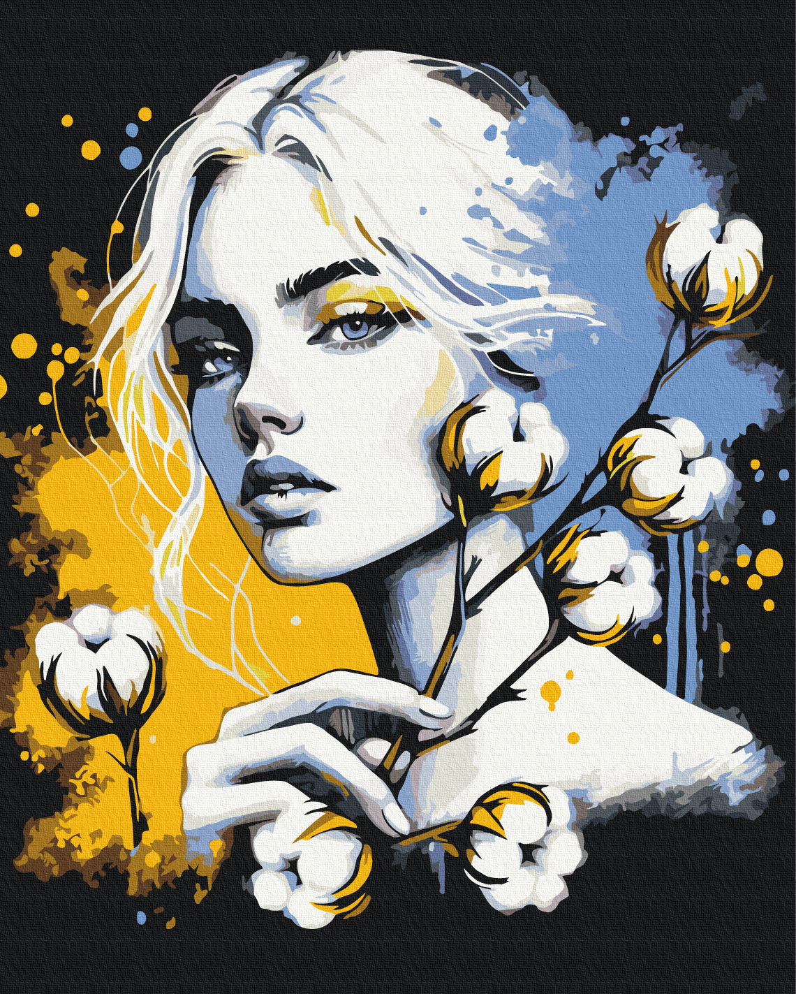 Maalaa numeroin Paint by numbers Flower of power © Anna Hrytsiuk