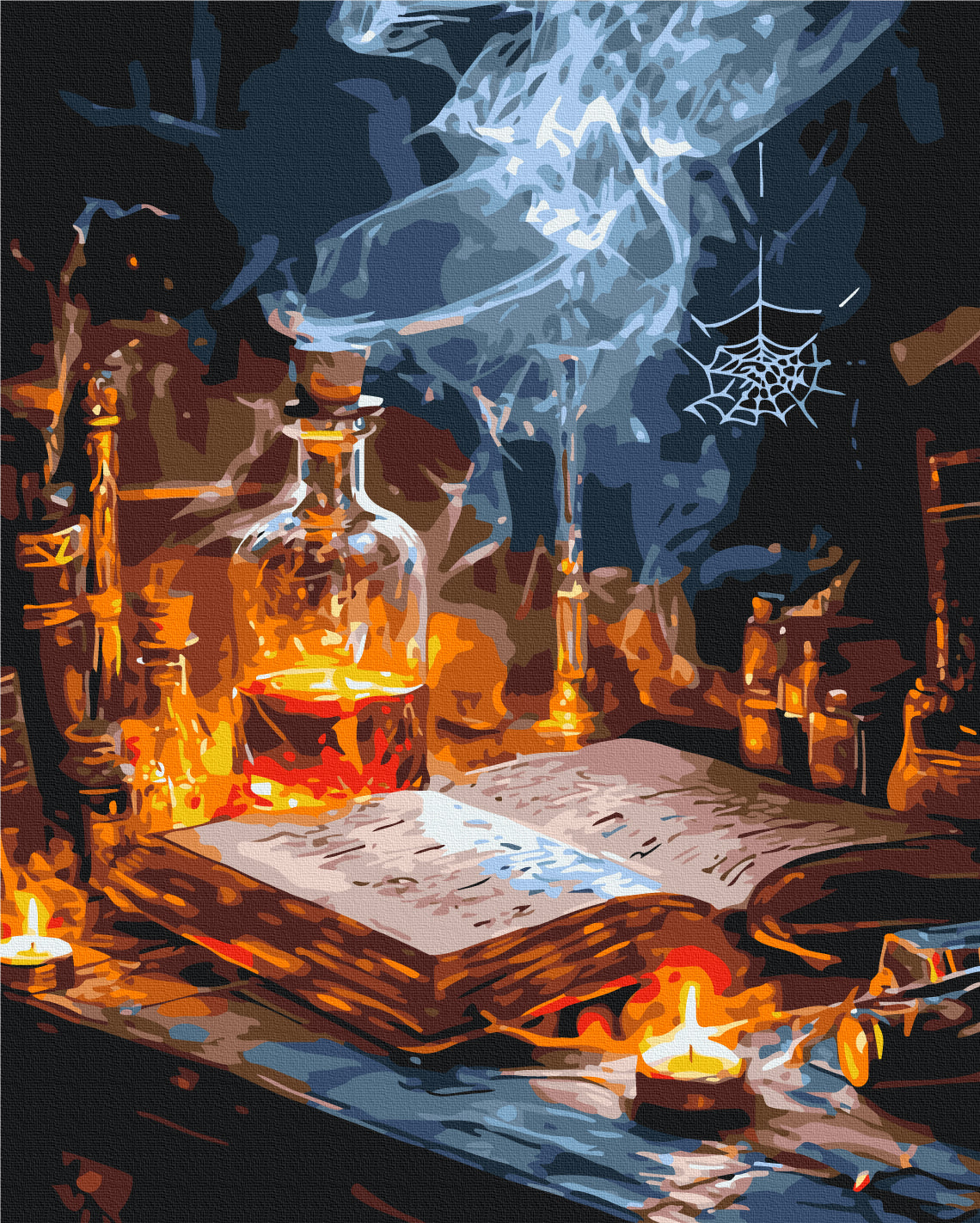 Maalaa numeroin Paint by numbers Potions and spellbooks
