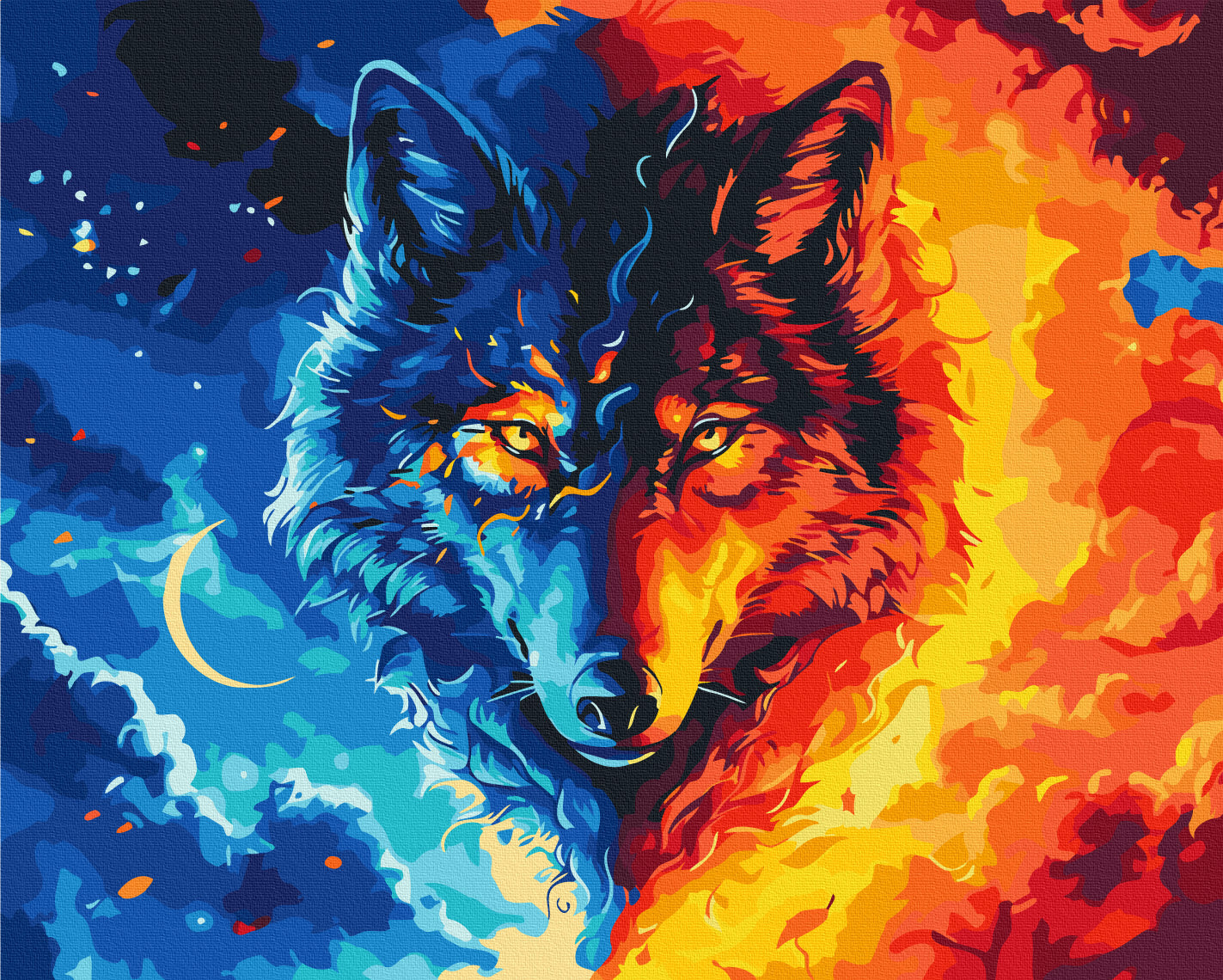 Maalaa numeroin Paint by numbers Beast of the Elements