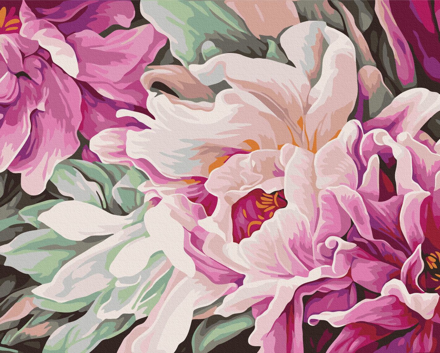 Maalaa numeroin Paint by numbers In the rhythm of flowers © Anastasia Alyokhina