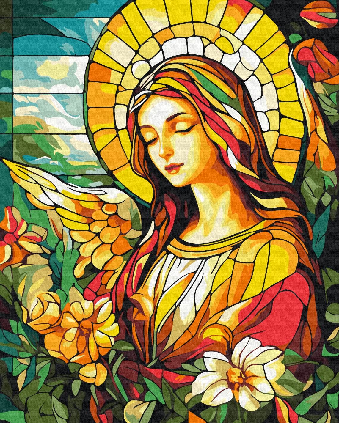 Maalaa numeroin Paint by numbers Angel of light