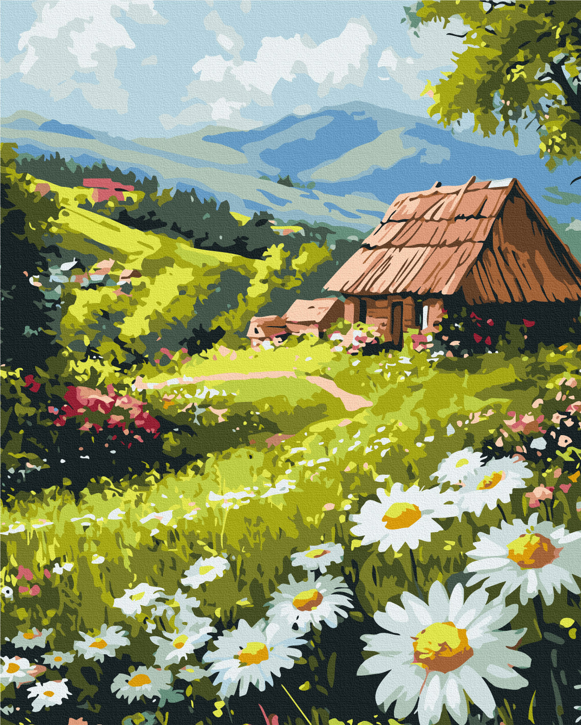Maalaa numeroin Paint by numbers Rural comfort