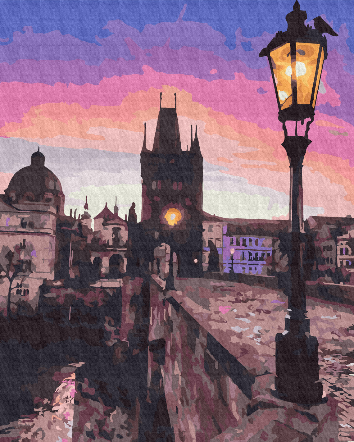 Maalaa numeroin Paint by numbers The Charles Bridge
