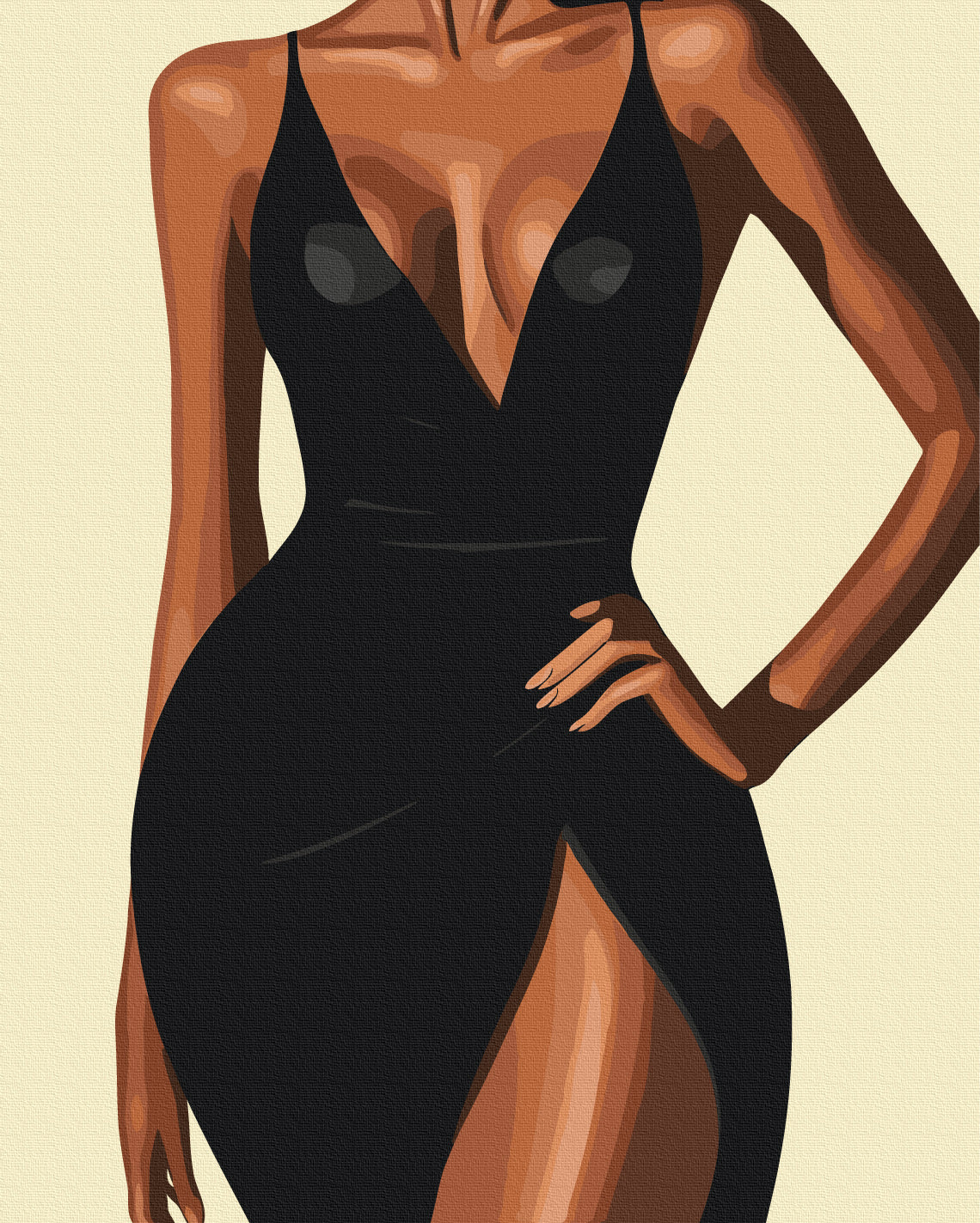 Maalaa numeroin Paint by numbers The magic of the black dress
