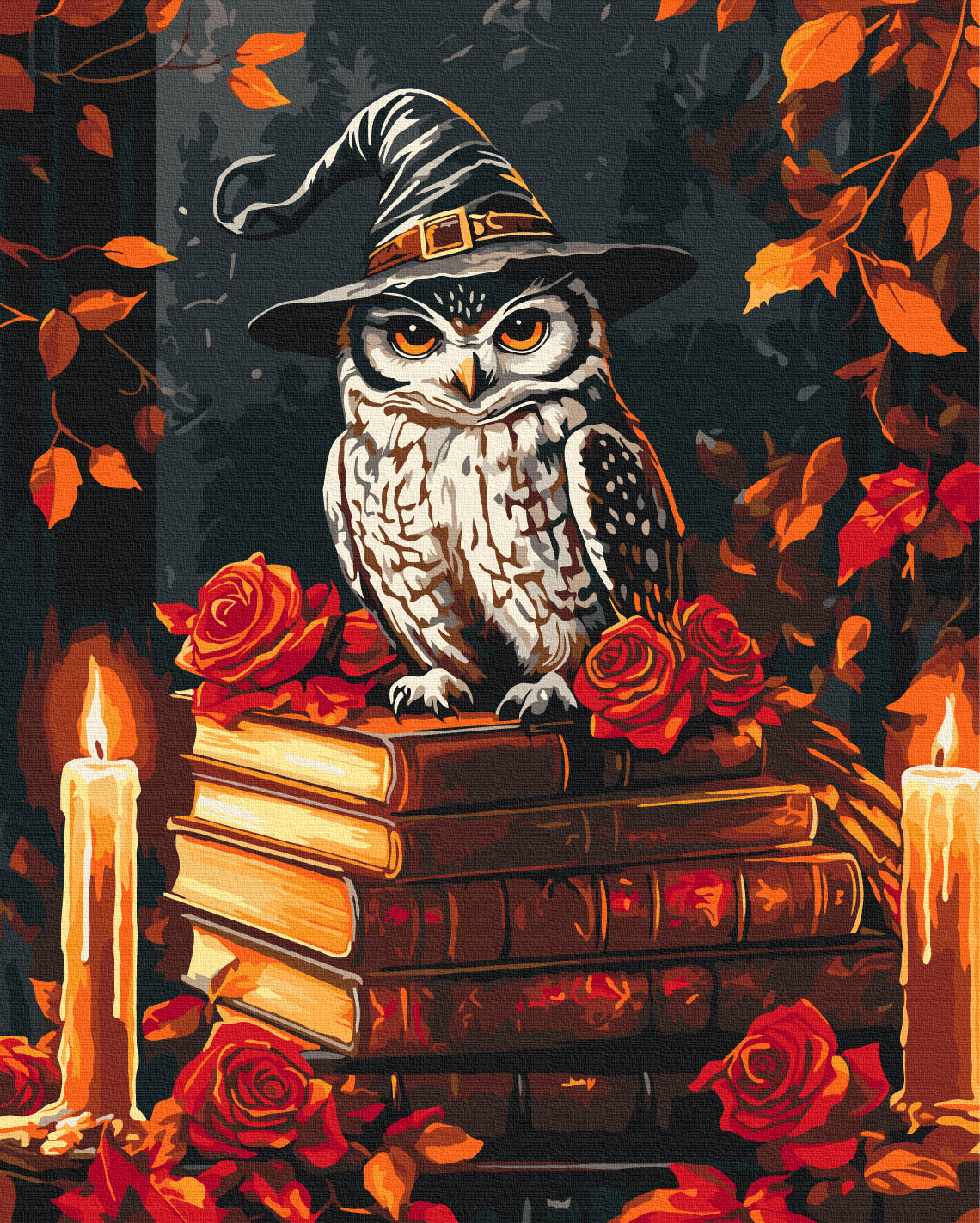 Maalaa numeroin Paint by numbers Magical Halloween
