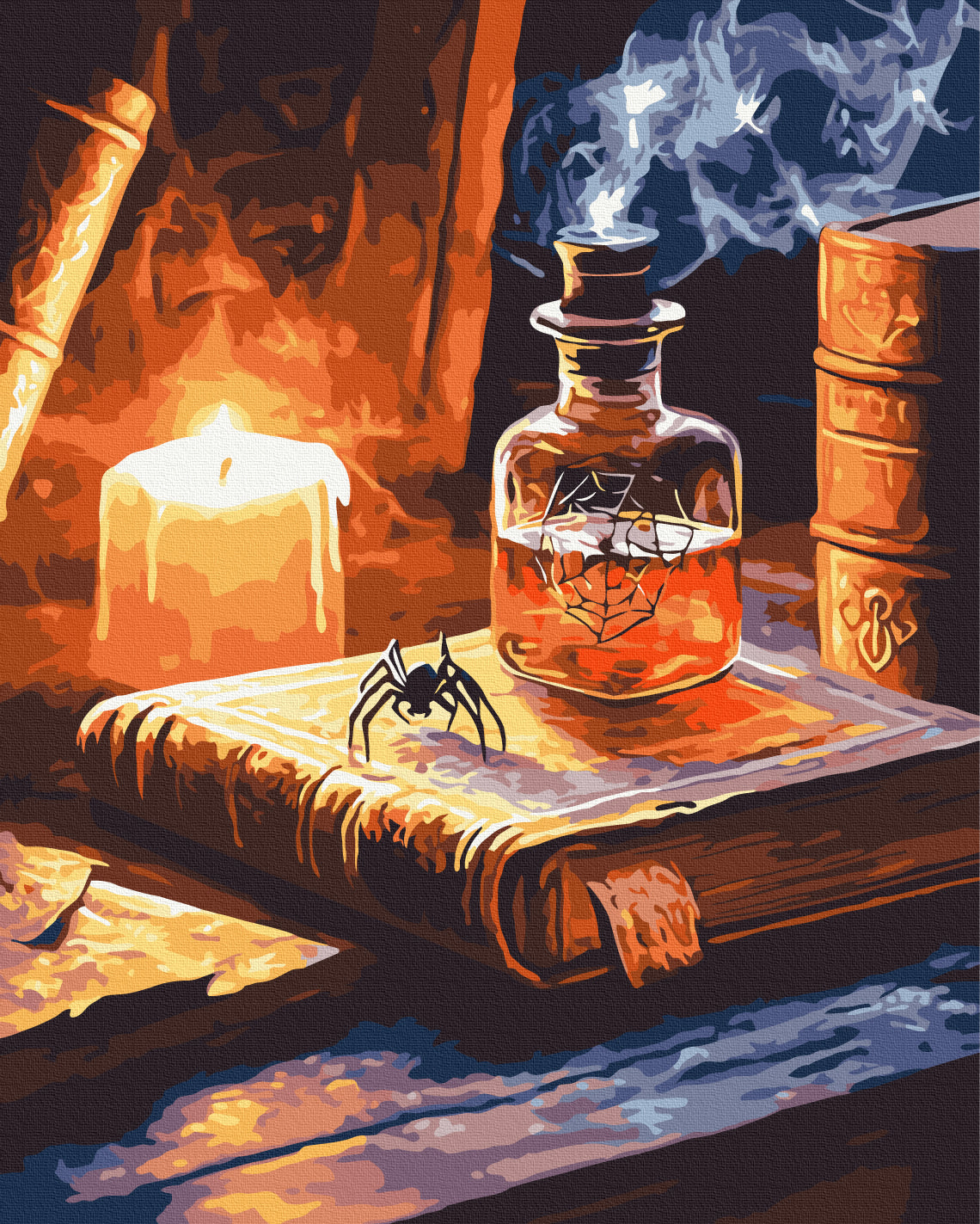 Maalaa numeroin Paint by numbers Halloween night