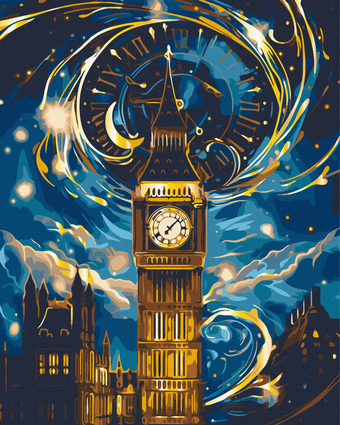 Maalaa numeroin Paint by numbers Enchanted Big Ben