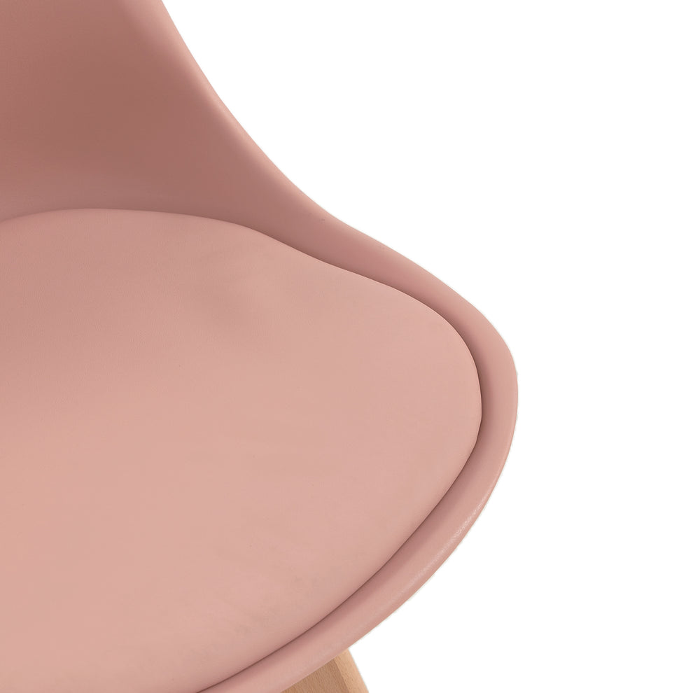 Pastelli tuoli pehmustettu ruokapöydän