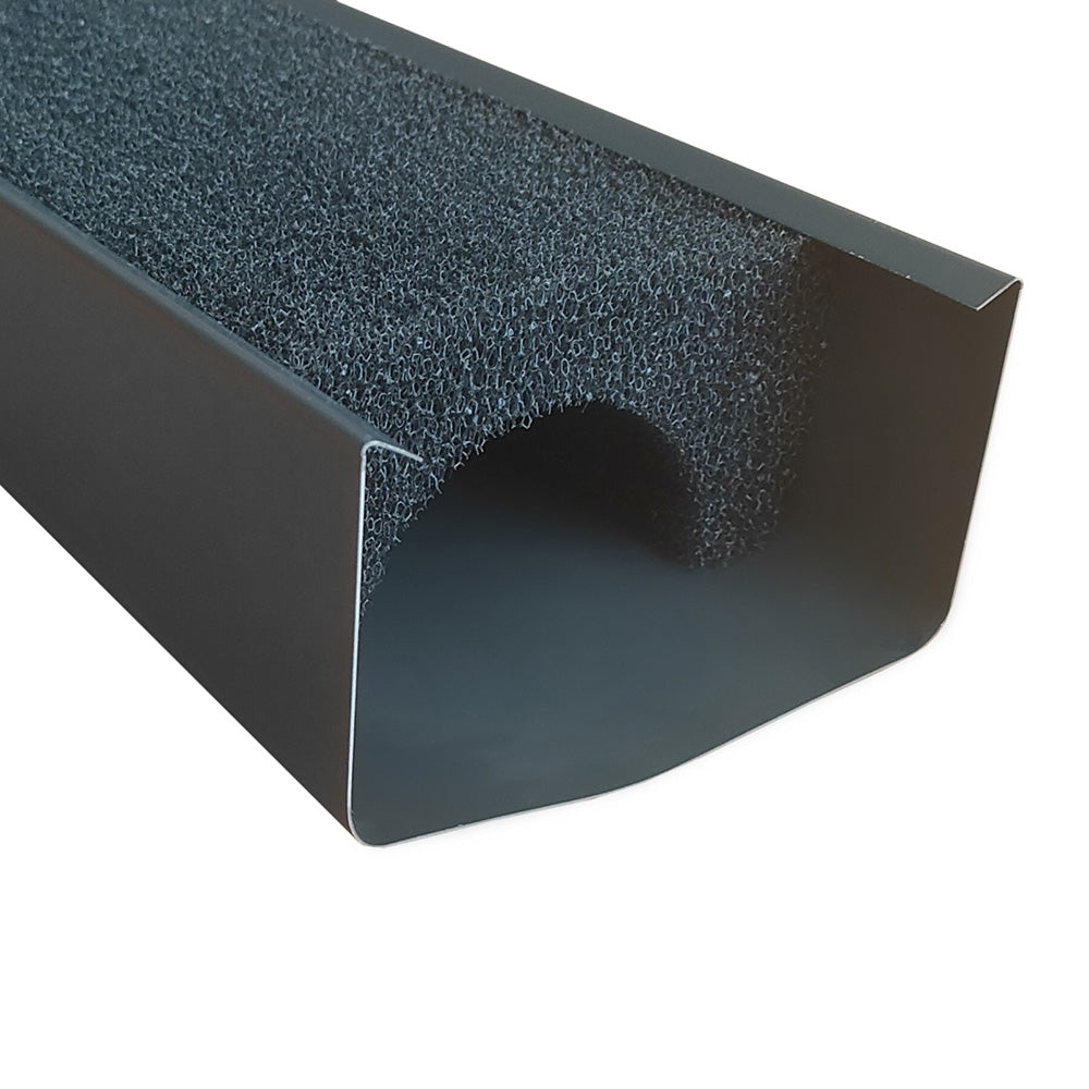 Sadevesikourun rännin suoja lehtiä vastaan