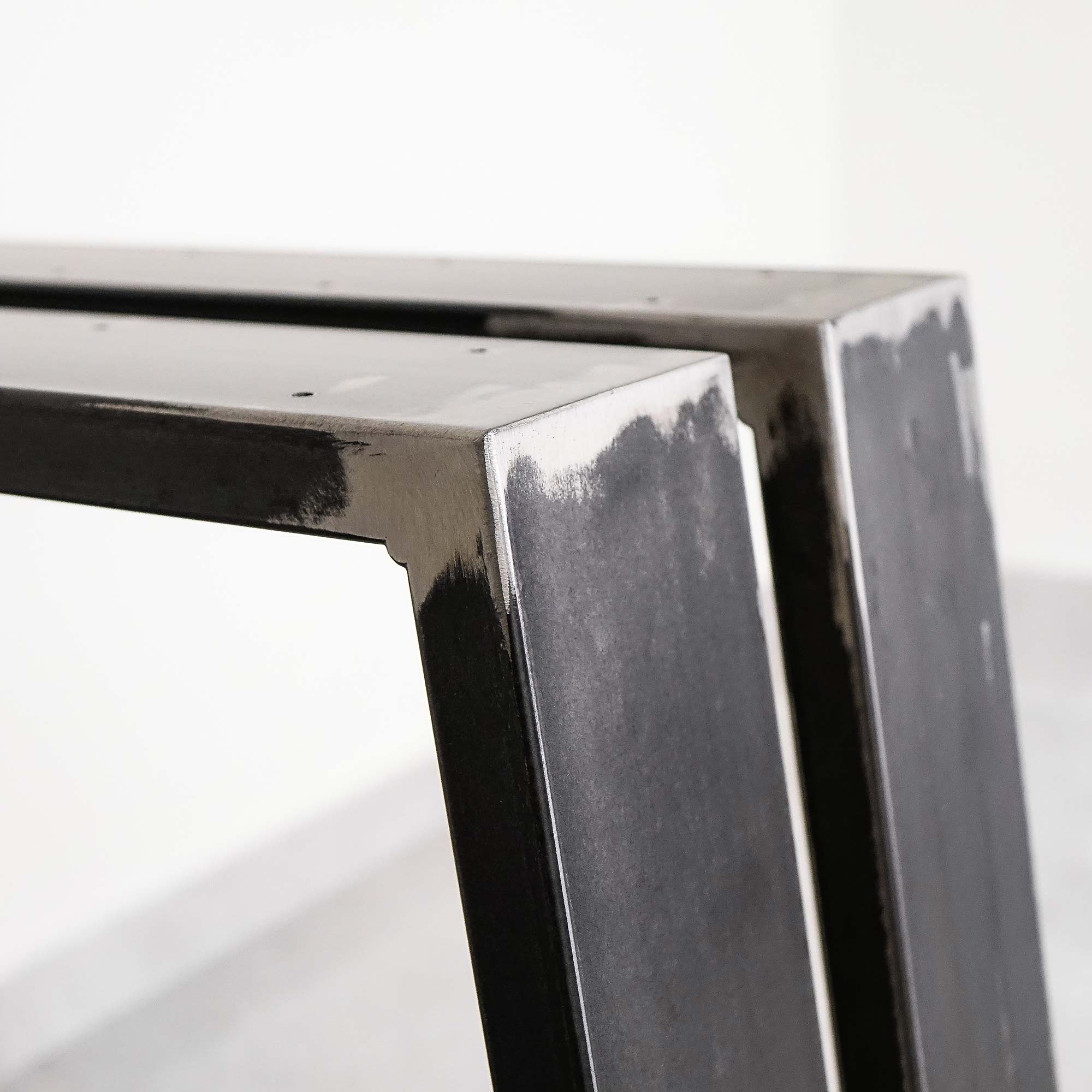 Teräksen harmaat pöydänjalat 2kpl loft