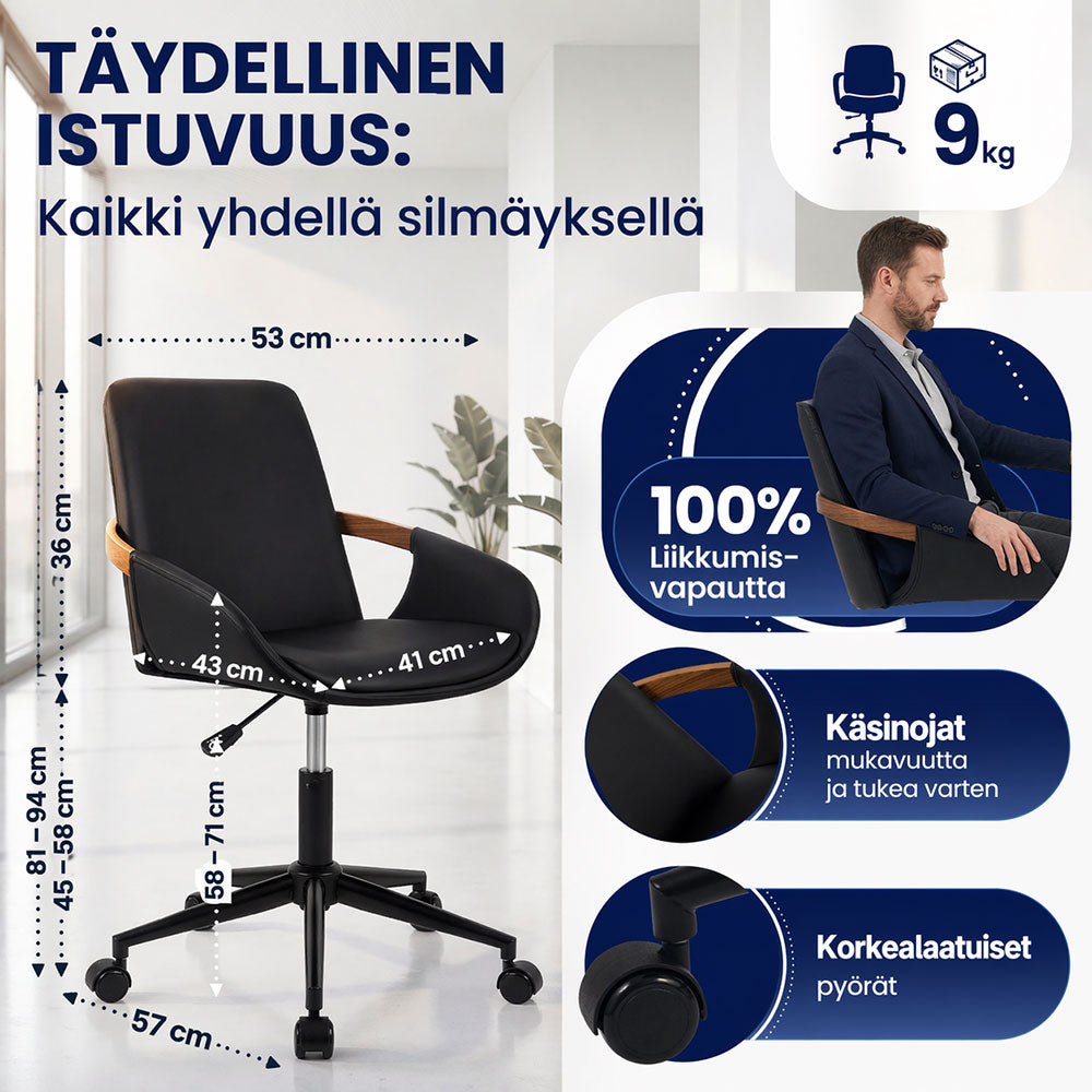 Mukava ergonominen istuintuoli