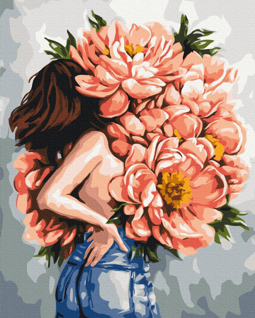 Maalaa numeroin Paint by numbers Peonies of femininity @Daria Mikhailishina