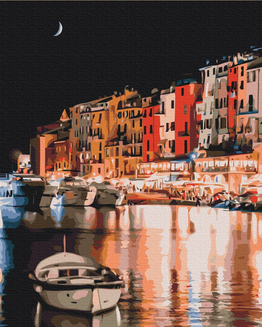 Maalaa numeroin Paint by numbers Lights of night Italy