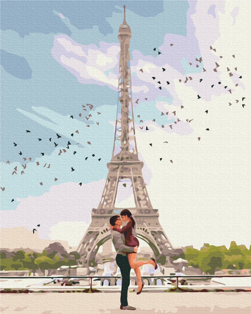 Maalaa numeroin Paint by numbers City of love Paris