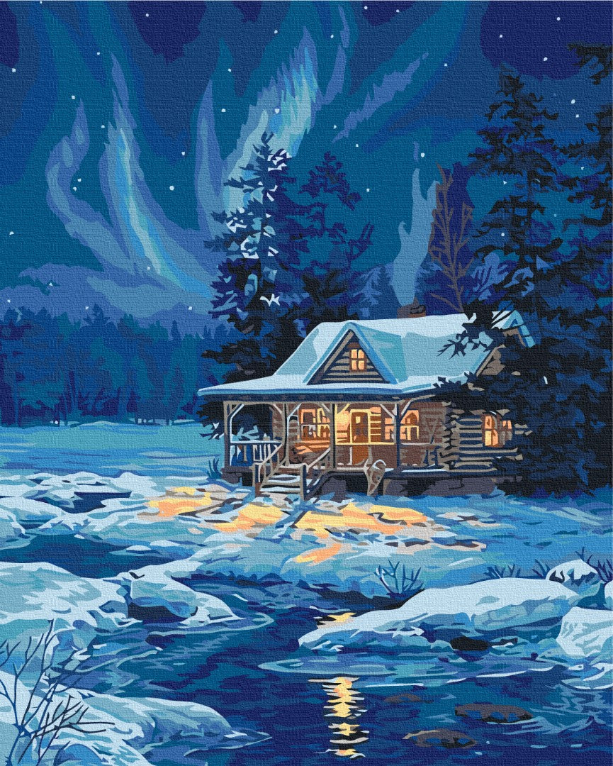 Maalaa numeroin Paint by numbers Aurora