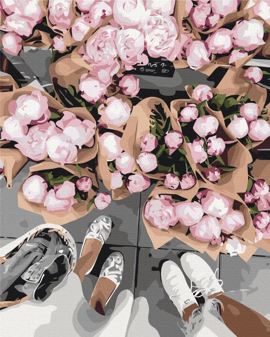 Maalaa numeroin Paint by numbers Peonies fair © Oksana Vorobiy