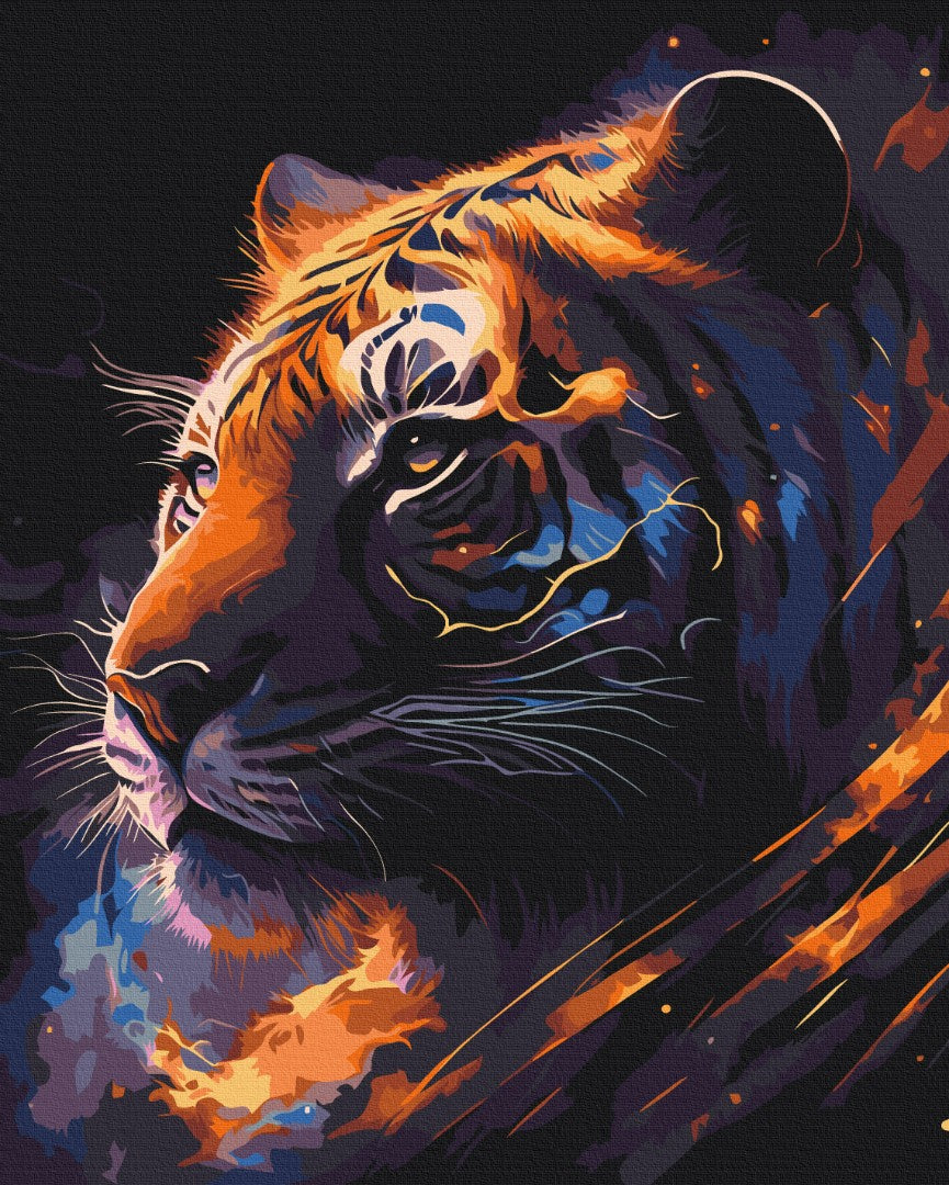 Maalaa numeroin Paint by numbers Tiger Zodiac