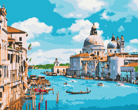 Maalaa numeroin Paint by numbers Sunny Venice