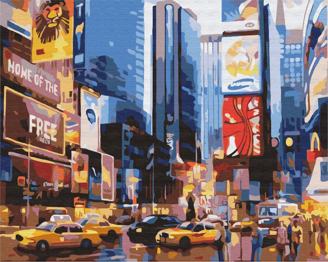 Maalaa numeroin Paint by numbers Times Square