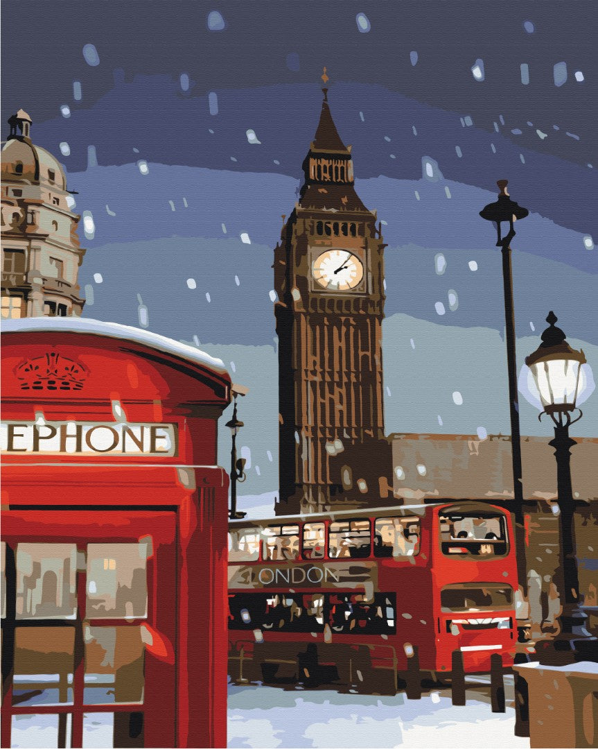 Maalaa numeroin Paint by numbers Winter in London