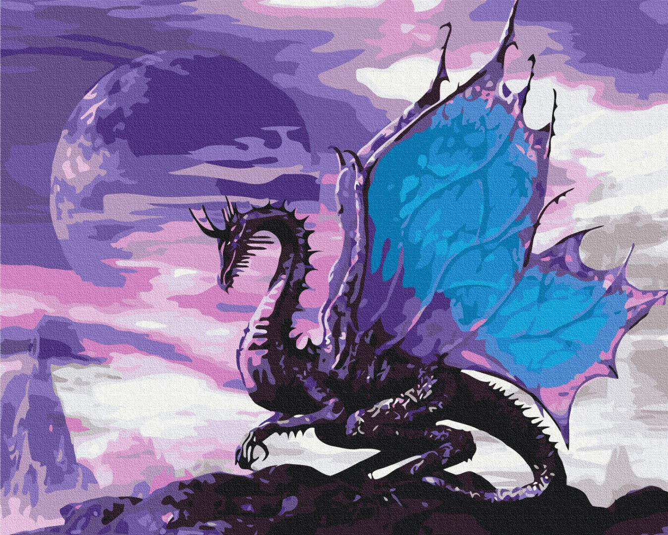 Maalaa numeroin Paint by numbers Heavenly dragon