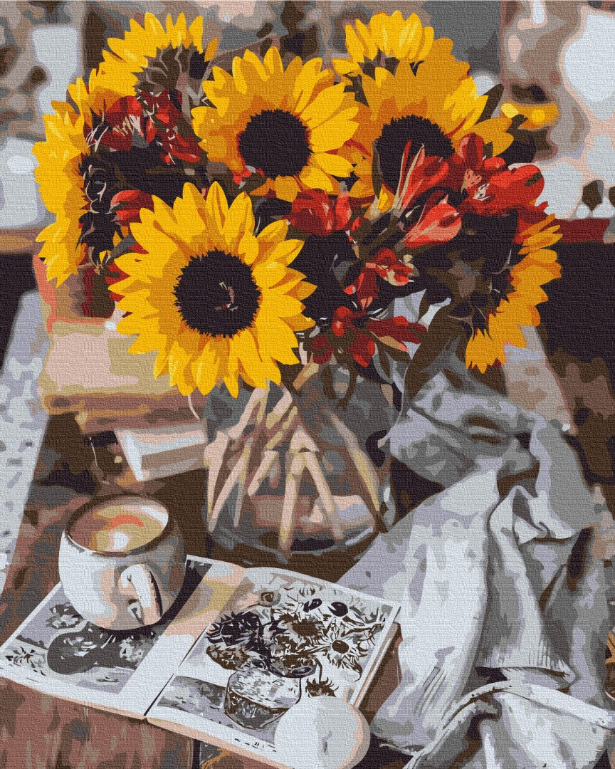 Maalaa numeroin Paint by numbers Cozy autumn bouquet