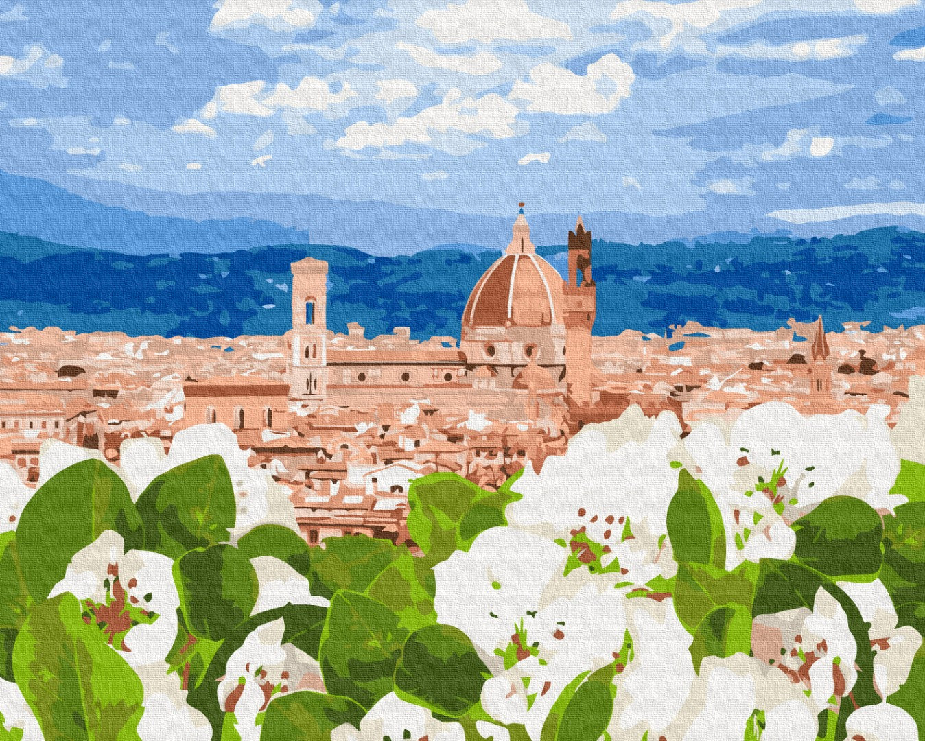 Maalaa numeroin Paint by numbers Floral Florence